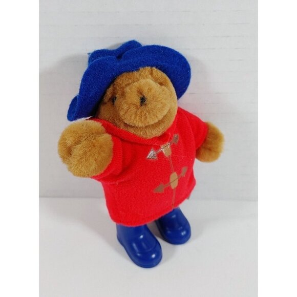 Paddington Bear 5" Plush  Stuffed Animal Red Jacket Blue Hat P & Co. 2004 - Picture 2 of 4